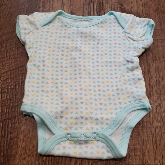 Baby Gear Matching Set Footed Pajamas Bodysuit Neon Sunshine Geometric Unisex 3M - Picture 4 of 8